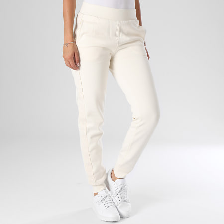 Guess - Pantalones de chándal con banda para mujer V4BB00-KC5O0 Beige