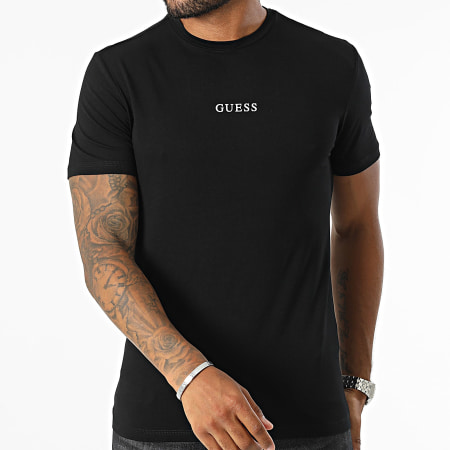 Guess - Camiseta U4BM11-K6YW1 Negro