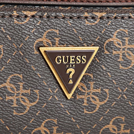 Guess - Bolso Banana Marrón Oro HMEVZL