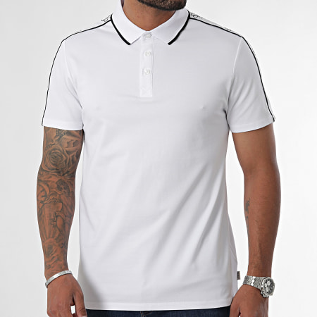 Guess - Polo Manga Corta Con Rayas M4YP40-KARS0 Blanco