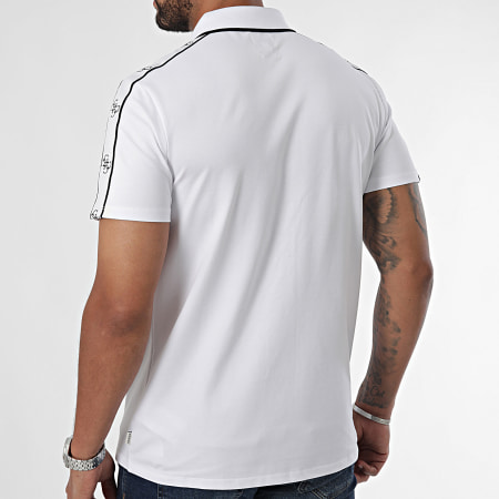 Guess - Polo Manga Corta Con Rayas M4YP40-KARS0 Blanco