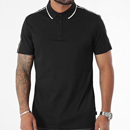 Guess - Polo Manga Corta Con Rayas M4YP40-KARS0 Negro