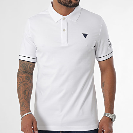 Guess - Polo Manga Corta M4BP60-K7O64 Blanco