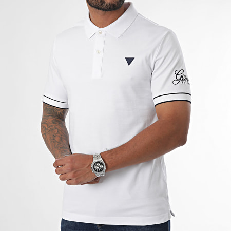 Guess - Polo Manga Corta M4BP60-K7O64 Blanco