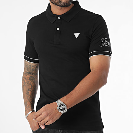 Guess - Polo Manga Corta M4BP60-K7O64 Negro