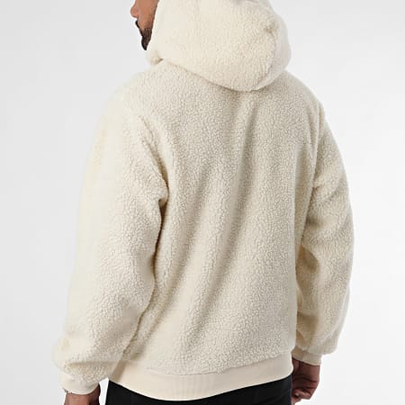 Jack And Jones - Oversized Hoodie Sherpa Vester Licht Beige