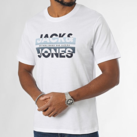 Jack And Jones - Lot De 3 Tee Shirts Ray Color Noir Blanc Gris