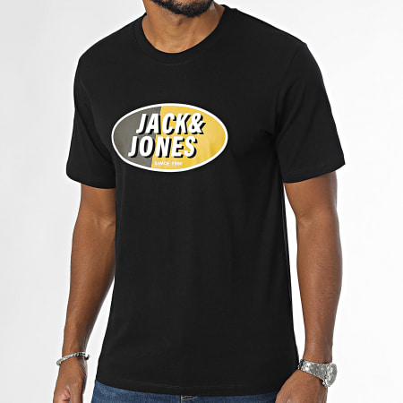 Jack And Jones - Lot De 3 Tee Shirts Ray Color Noir Blanc Gris