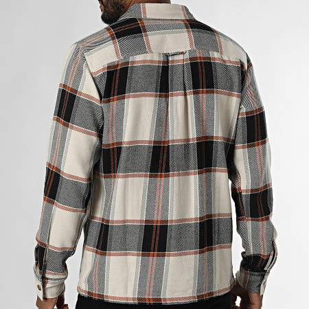 Jack And Jones - Sobrecamisa Darren Flannel Beige Negro