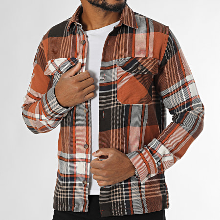 Jack And Jones - Sobrecamisa Darren Flannel Marrón Camel