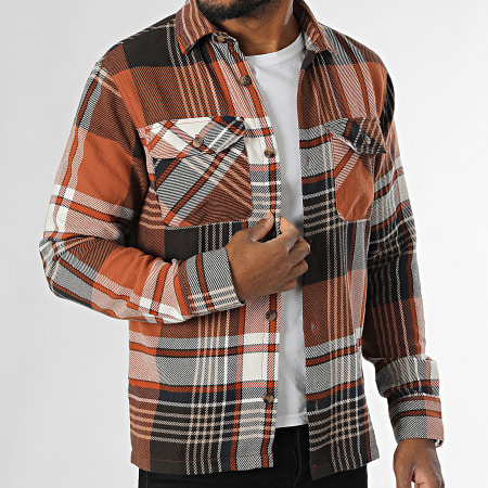 Jack And Jones - Sobrecamisa Darren Flannel Marrón Camel