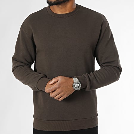 Jack And Jones - Bradley Ronde Hals Sweat Bruin