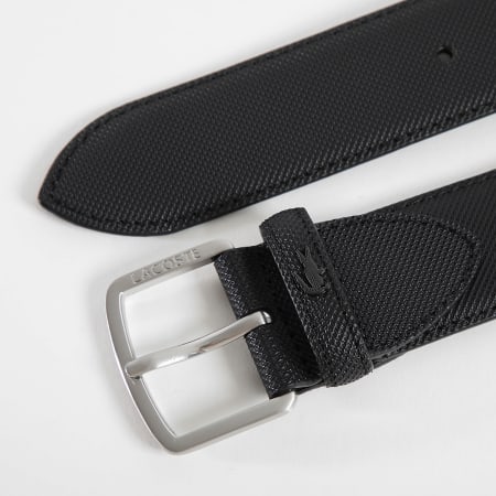 Lacoste - Ceinture Avec Logo Crocodile Noir