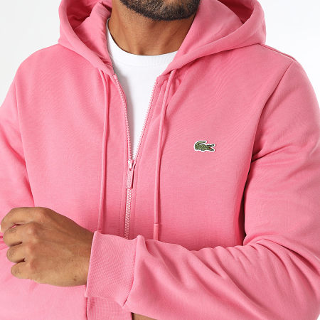 Sweat Zippe Pull A Capuche Rose Lacoste Sweat Zippé Capuche Logo