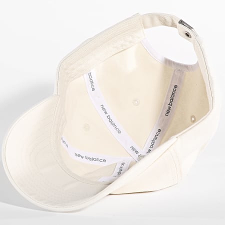 New Balance - Gorra de 6 paneles LAH91014 Beige