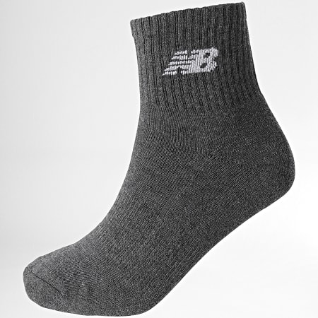 New Balance - Lote de 3 Pares de Calcetines LAS33933 Negro Gris Blanco