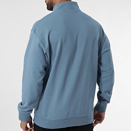 New Balance - MT43501 Lichtblauw Sweatshirt met Ritssluiting