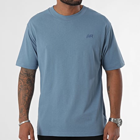 New Balance - Relaxed Fit T-shirt MT41533 Lichtblauw