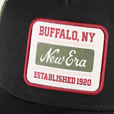 New Era - Trucker Script Patch Cap 60588620 Zwart Groen Khaki