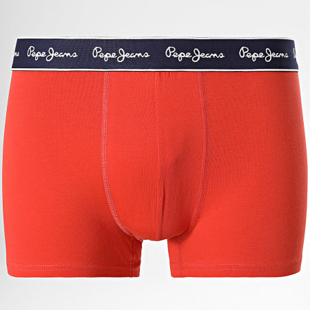 Pepe Jeans - Set di 3 boxer blu arancio verde cachi PMU11171