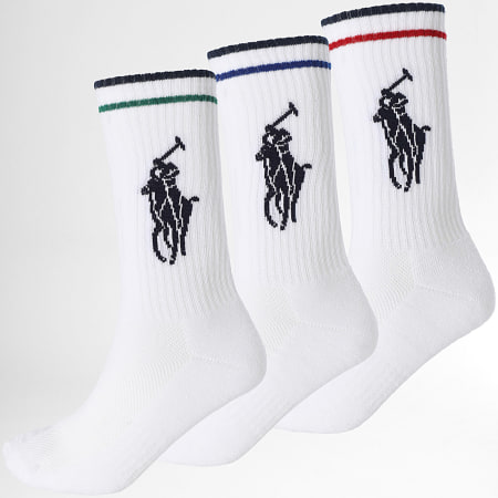 Polo Ralph Lauren - Lote de 3 pares de calcetines blancos Original Player