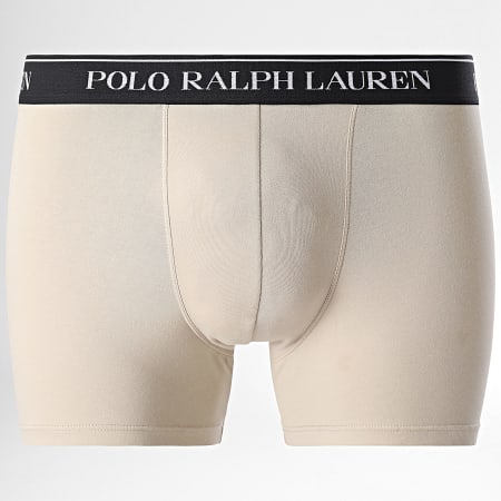 Polo Ralph Lauren - Lot De 3 Boxers Noir Beige Vert Kaki