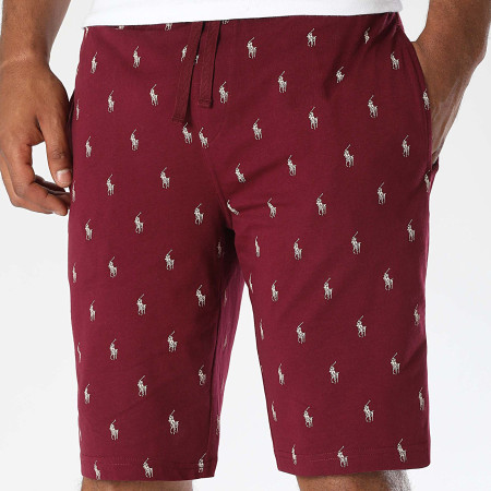 Polo Ralph Lauren - Pantaloncini da jogging All Over Player Bordeaux