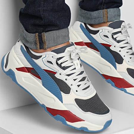 Puma - Trinity 389289 Blue Gray Glacial Gray Red Sneakers