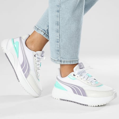 Puma - Donna R78 Disrupt LT 399066 Feather Gray Pale Plum White Sneakers