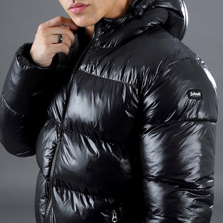 Schott NYC - Chaqueta con capucha Columbus Negra