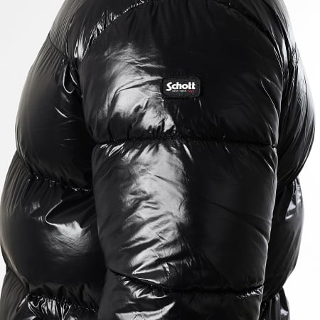 Schott NYC - Chaqueta con capucha Columbus Negra