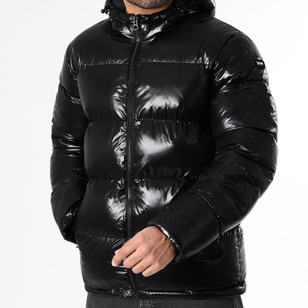 【schott】Hooded nylon jacket 90's 90's Schott Nylon Jacket Black Men's XXL Waist Drawcord Outerwear