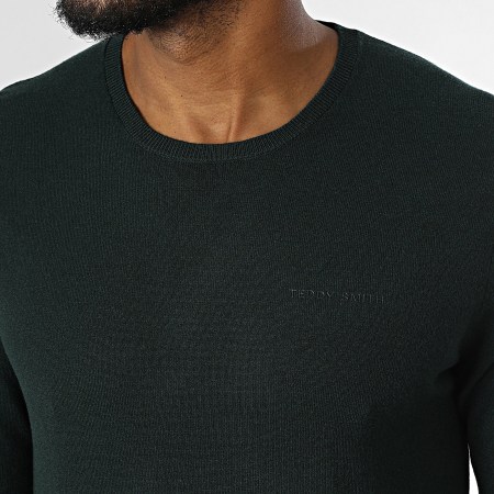Teddy Smith - Pull Marc 11516478D Vert Foncé