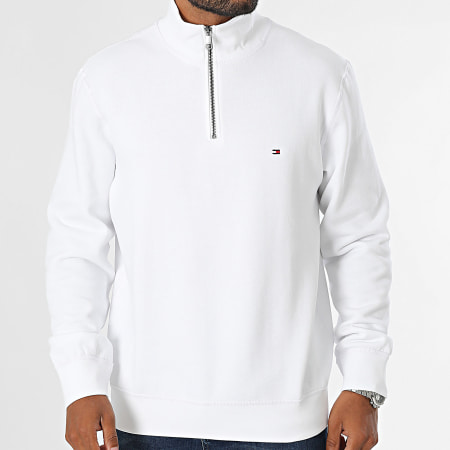 Tommy Hilfiger - Essential 7233 Wit Sweatshirt met Ritssluiting