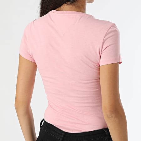 Tommy Jeans - Dames Essential Logo Slim Tee 8800 Roze