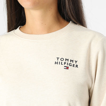 Tommy Hilfiger - Sudadera de cuello redondo para mujer 4521 Beige