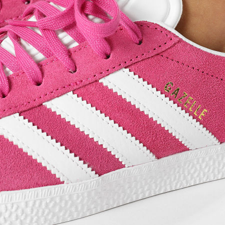 Adidas Originals - Gazelle J Damessneakers IF9801 Semi Lucid Fuchsia Footwear White Gold Metallic