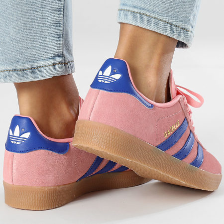 Adidas Originals - Sneakers Gazelle Donna JI2077 Semi Pink Spark Lucid Blue Gum 2