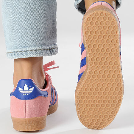 Adidas Originals - Sneakers Gazelle Donna JI2077 Semi Pink Spark Lucid Blue Gum 2