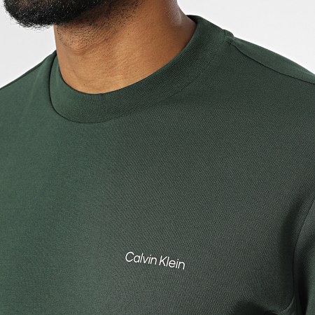 Calvin Klein - Repreve Micro Logo Felpa girocollo 9926 Verde scuro