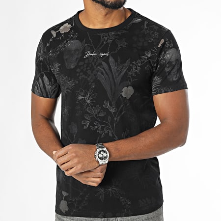 Deeluxe - Camiseta Botanical 04V1131M Negro Floral