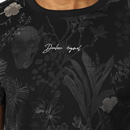 Deeluxe - Camiseta Botanical 04V1131M Negro Floral