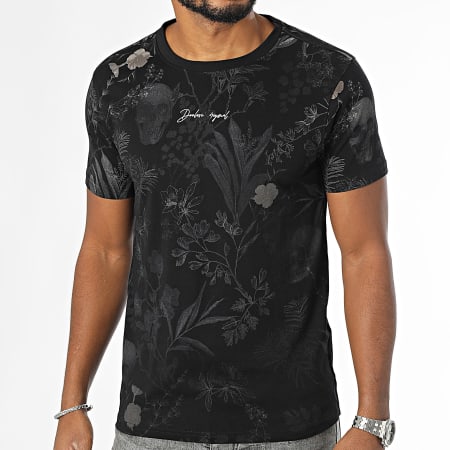 Deeluxe - Camiseta Botanical 04V1131M Negro Floral