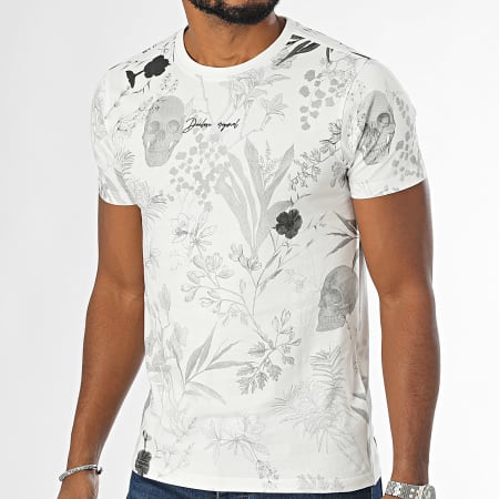 Deeluxe - Tee Shirt Botanical 04V1131M Wit Bloemen