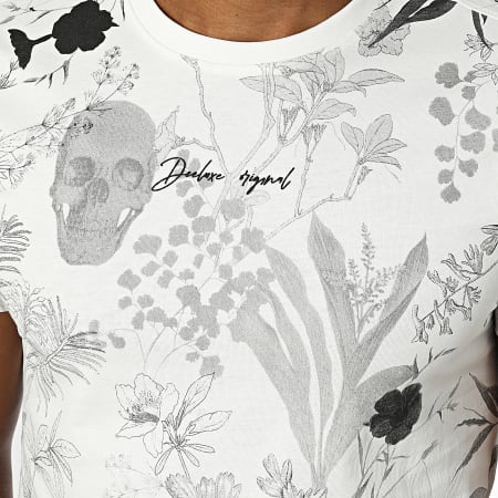 Deeluxe - Camiseta Botanical 04V1131M Blanco Floral