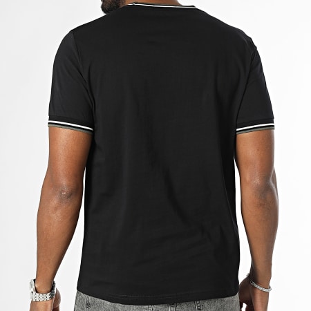 Fred Perry - Camiseta Twin Tipped M1588 Negro