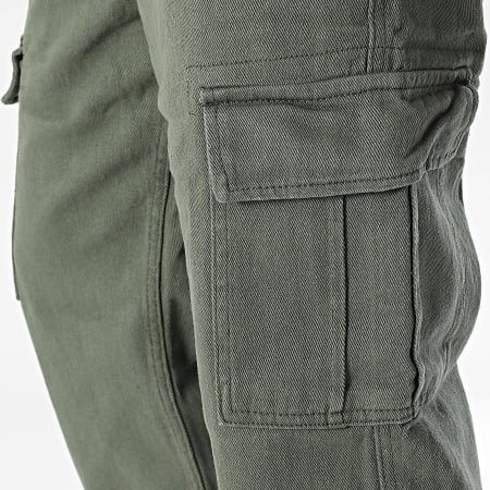 Frilivin - Khaki Green Regular Fit Jean Cargo Broek