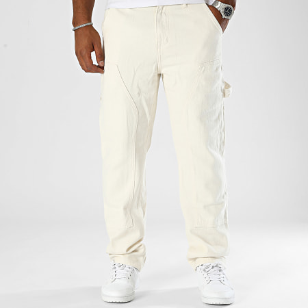 Frilivin - Relaxed Fit Beige Jeans