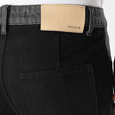 Frilivin - Jeans neri dal taglio rilassato