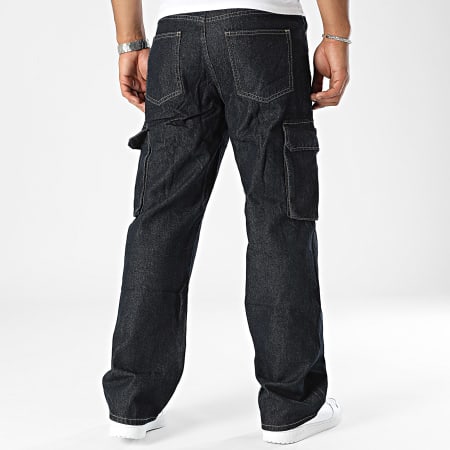 Frilivin - Pantaloni Cargo Raw Blue Baggy Jean